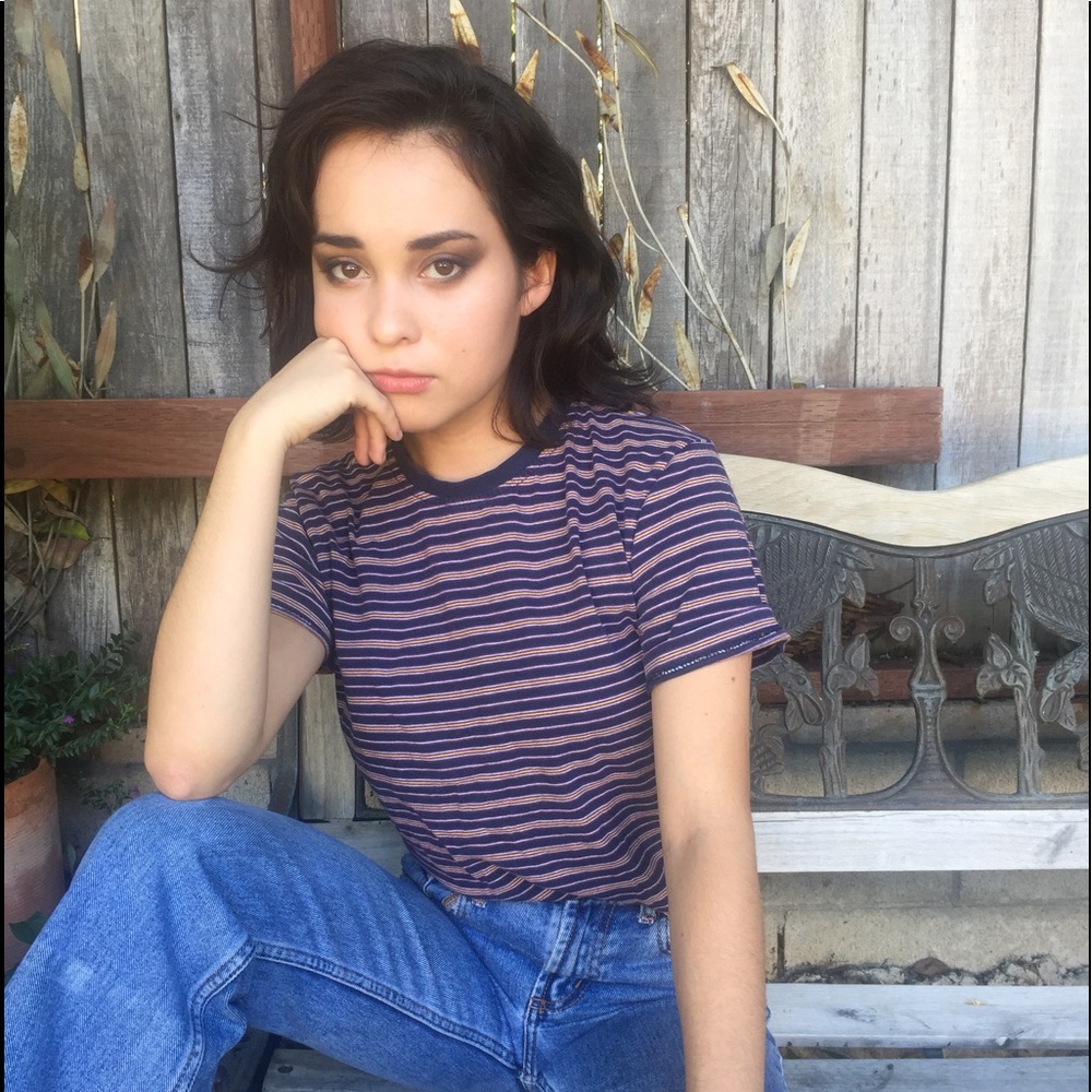 Striped Short Sleeve Top